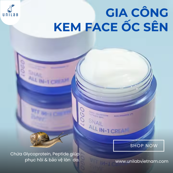 Gia Công Kem Face Ốc Sên