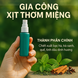 Gia công xịt thơm miệng