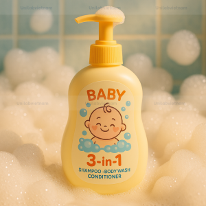 Gia Công Sữa Tắm Gội Xả Em Bé 3 In 1