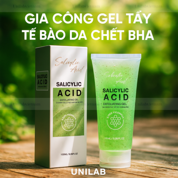 Gia Công Gel Tẩy Tế Bào Da Chết BHA
