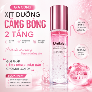 Gia công xịt dưỡng căng bóng 2 tầng