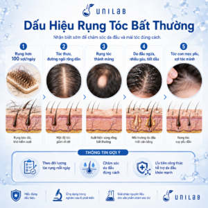 Dấu hiệu rụng tóc bất thường