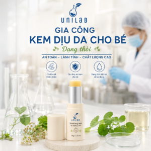 Gia công kem dịu da cho bé dạng thỏi
