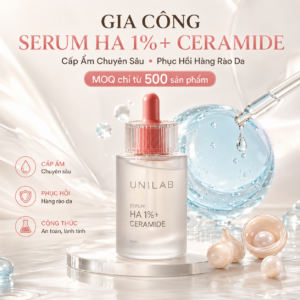 Gia công Serum HA 1%+ Ceramide