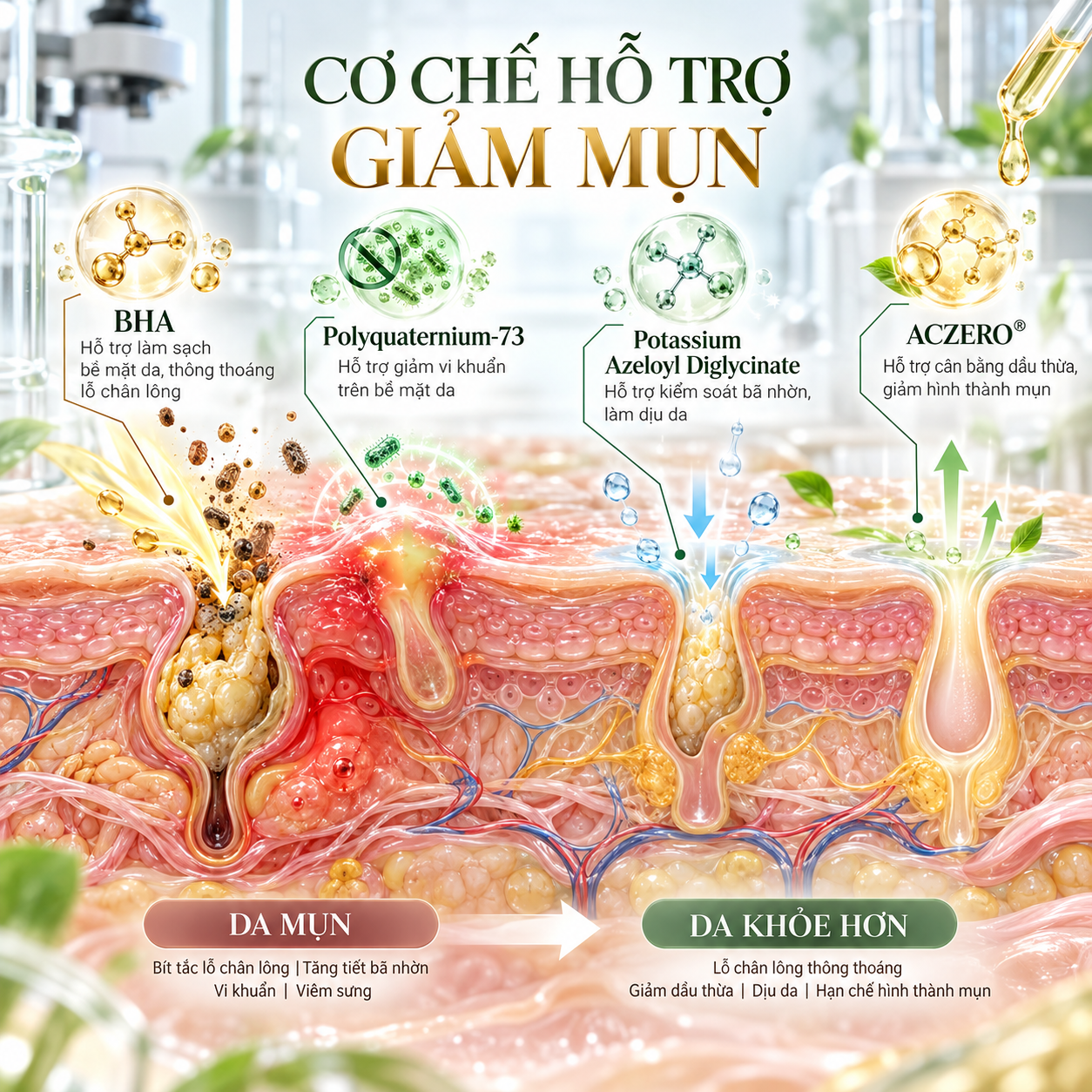 Gia công serum mụn
